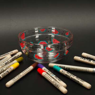 Acrylic fabric markers stone marker pens DIY waterproof markers 12 pcs.