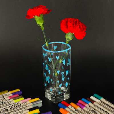 Acrylic fabric markers stone marker pens DIY waterproof markers 24 pcs.