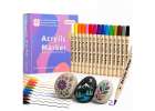 Acrylic fabric markers stone marker pens DIY waterproof markers 48 pcs. 1