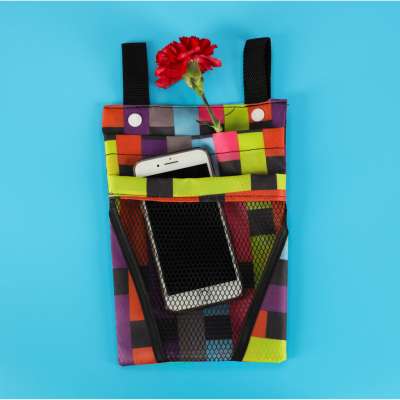 Bag for bicycle scooter handlebars telephone pannier bicycle colour check