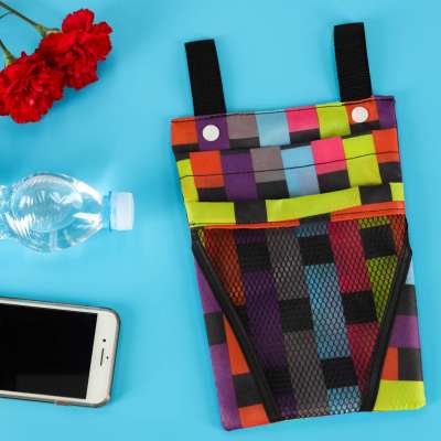 Bag for bicycle scooter handlebars telephone pannier bicycle colour check