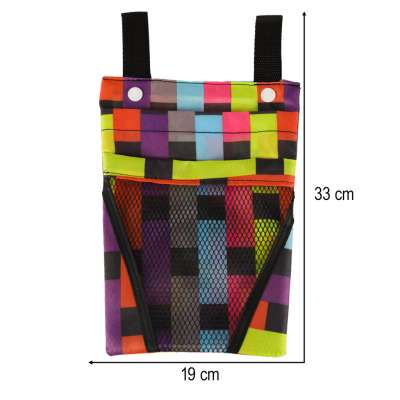 Bag for bicycle scooter handlebars telephone pannier bicycle colour check