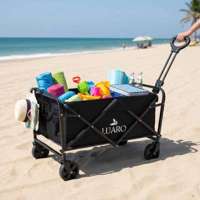 Beach shopping transport cart foldable 100l