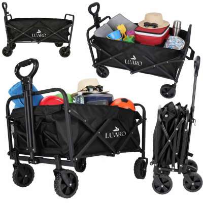 Beach shopping transport cart foldable 100l