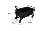 Beach shopping transport cart foldable 100l 11
