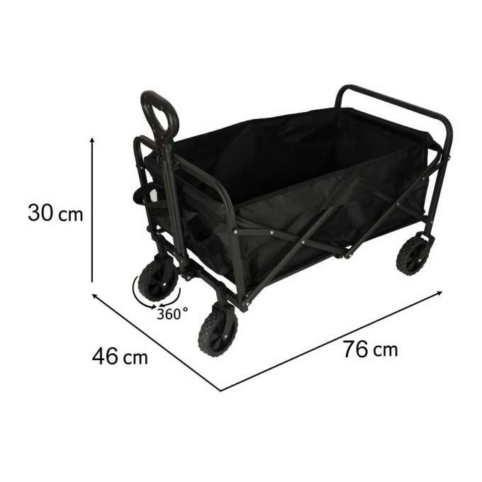 Beach shopping transport cart foldable 100l