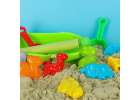 Boat with accessories moulds sand beach toys + water gun 12el. 10