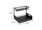 Cabinet organiser for the kitchen bathroom two-level 8