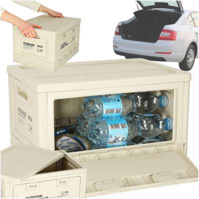 Camping box organiser for the boot