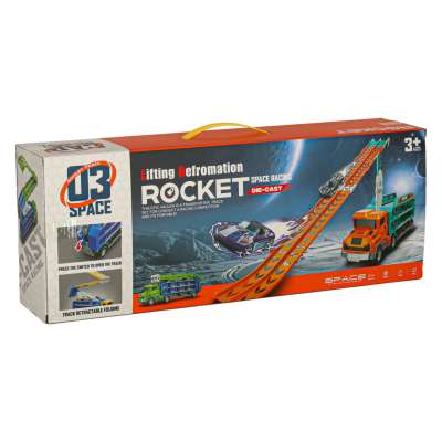 Caravan with racetrack slide 6el orange