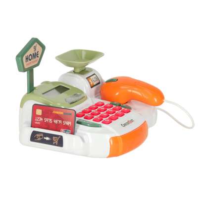 Cash register for children supermarket shop scanner calculator basket with accessories 36 el.