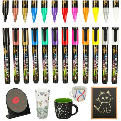 Chalk markers for glass whiteboard 12 pcs.