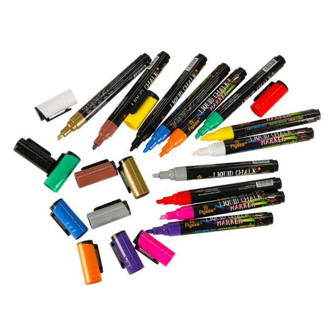 Chalk markers for glass whiteboard 12 pcs.