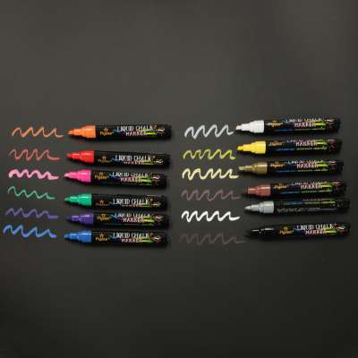 Chalk markers for glass whiteboard 12 pcs.