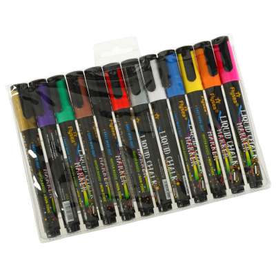 Chalk markers for glass whiteboard 12 pcs.