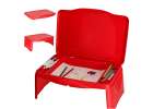 Children's car table with storage compartment red 2