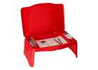 Children's car table with storage compartment red 6