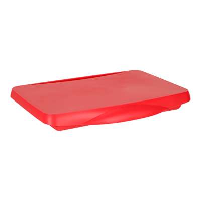 Children's car table with storage compartment red