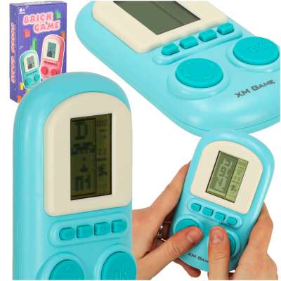 Console mini retro tetris puzzle grey