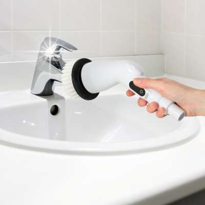 Cordless rotary electric washer brush