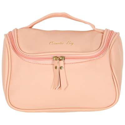 Cosmetic bag travel organiser trunk pink