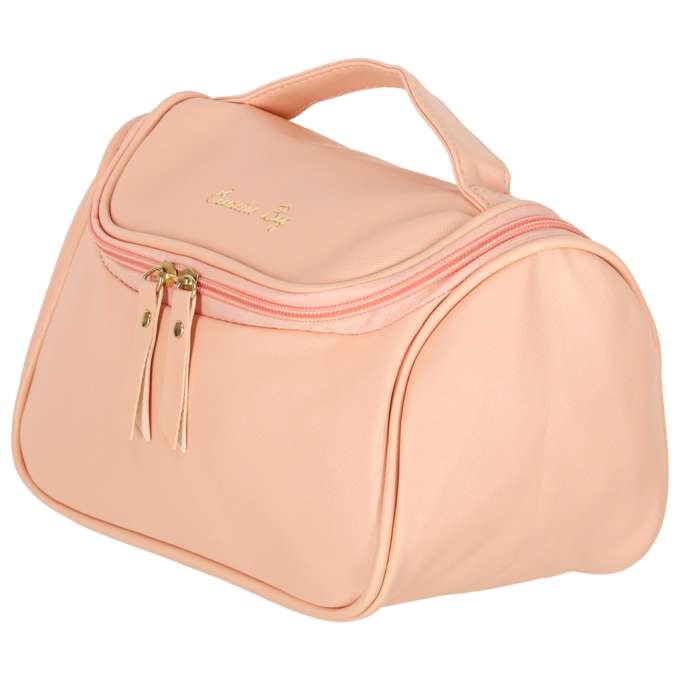 Cosmetic bag travel organiser trunk pink