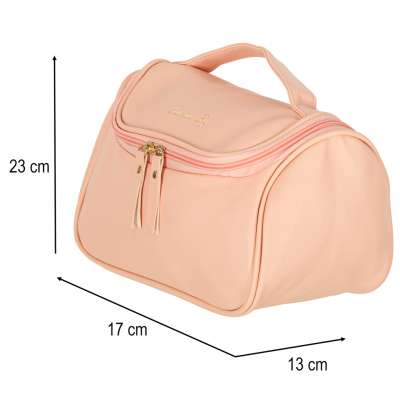 Cosmetic bag travel organiser trunk pink