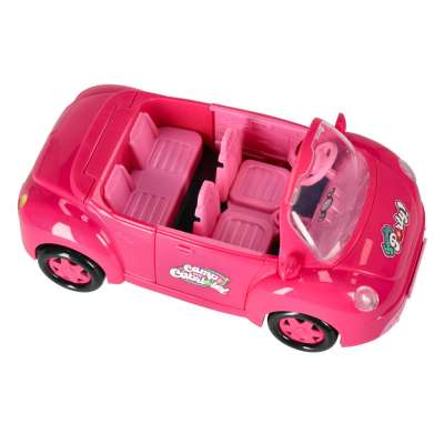Doll car convertible pink 4 el.