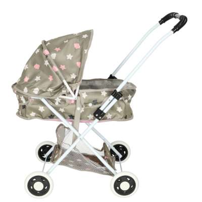Doll pram gondola deep + bag stars