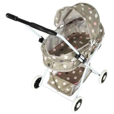 Doll pram gondola deep + bag stars