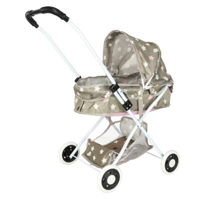 Doll pram gondola deep + bag stars