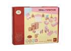 Dolls' house furniture wooden pink 11