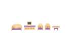 Dolls' house furniture wooden purple 5