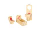 Dolls' house furniture wooden purple 8