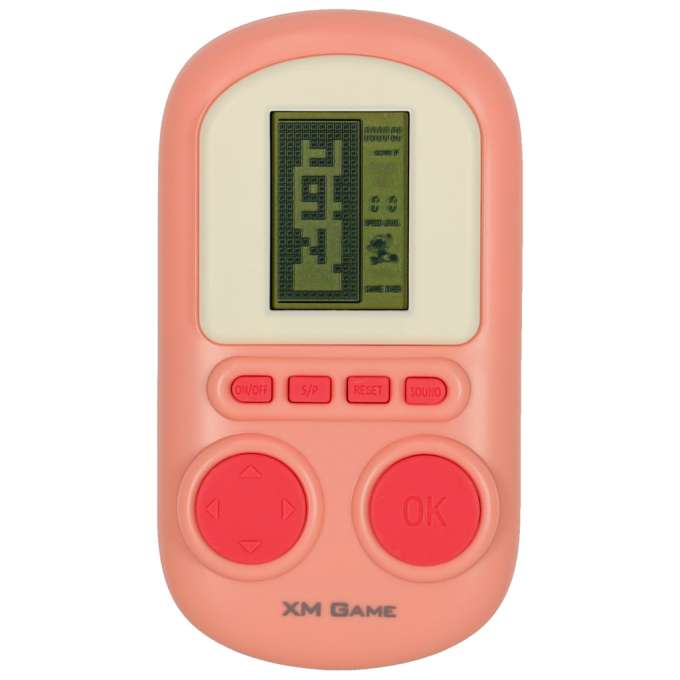 Electronic arcade game mini tetris pink