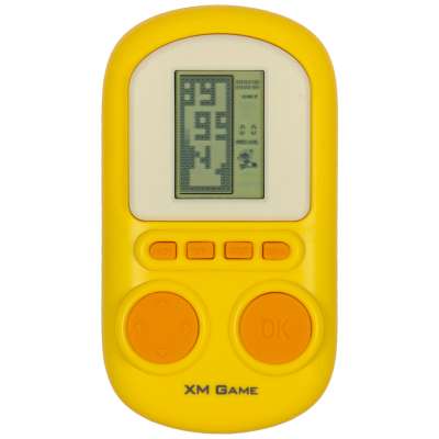 Electronic arcade game mini tetris yellow