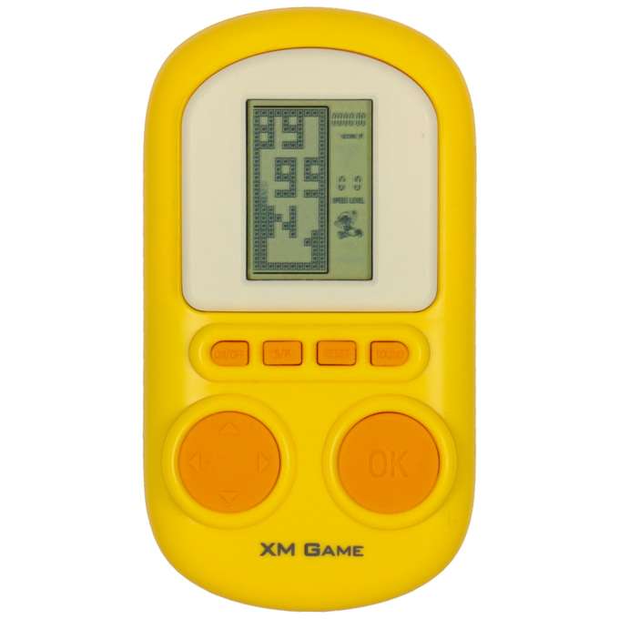 Electronic arcade game mini tetris yellow
