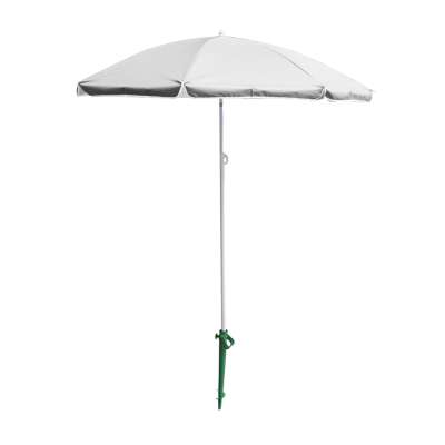 Garden beach umbrella adjustable foldable UV 150cm gray