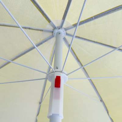 Garden beach umbrella adjustable foldable UV 150cm yellow