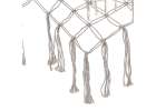 Garden hammock boho mesh tassel hanging lounger macramé 200cm grey 5