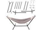 Garden hammock with frame two-person swing rack hammock stand large strong 200cm 150kg 4