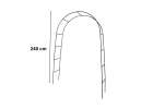Garden pergola arch holder for roses flowers ivy creepers metal 240 x 140 cm 5