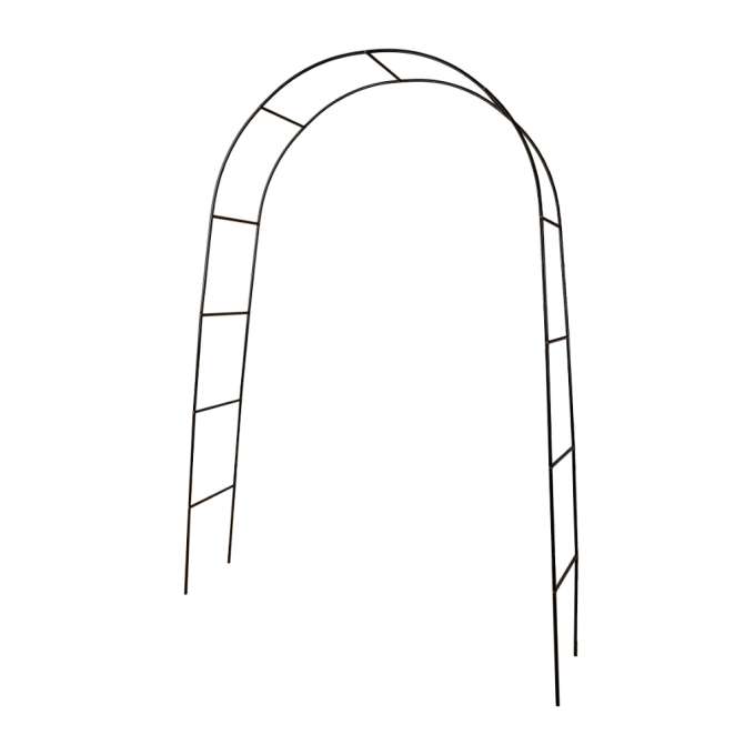 Garden pergola arch holder for roses flowers ivy creepers metal 240 x 140 cm