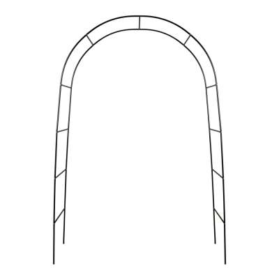 Garden pergola arch holder for roses flowers ivy creepers metal 240 x 140 cm