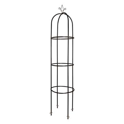 Garden pergola column column bell stand for roses climbing flowers metal 195 cm