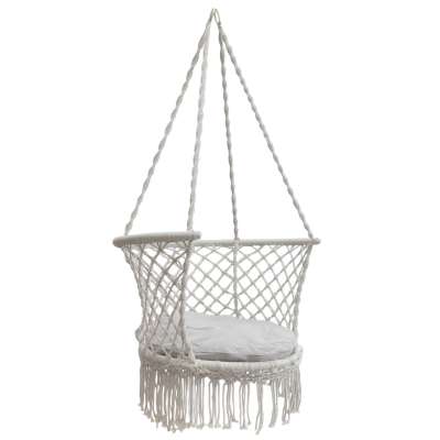 Garden swing Stork's nest with backrest grey 80 cm 150 kg