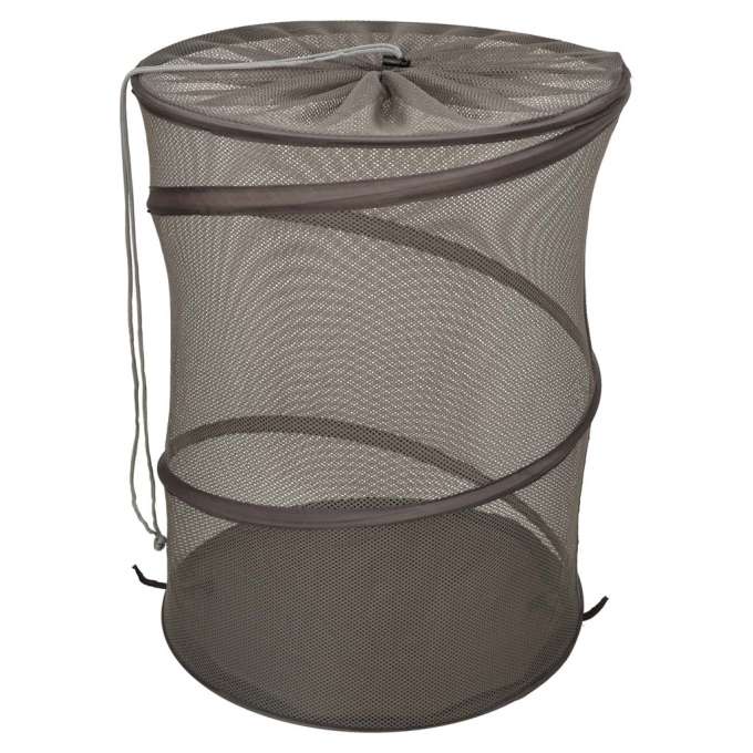 Hanging laundry basket folding clothes hamper