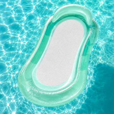Inflatable swimming pool water mattress with net turquoise BESTWAY 43103