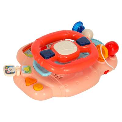 Interactive steering wheel music sounds pink