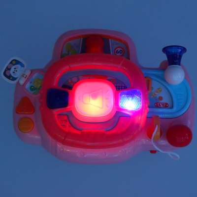 Interactive steering wheel music sounds pink